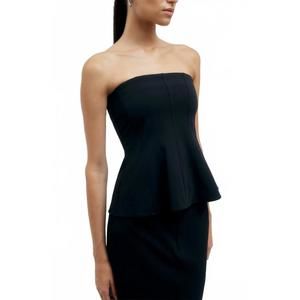 NEW THIRD FORM protocol panelled bodice top in raven